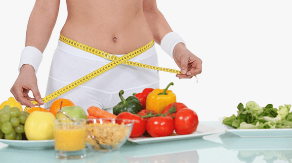 measuring waist while losing weight on proper nutrition